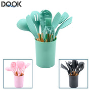 Silicone Kitchenware Cooking Utensils Set Non-stick Cookware Spatula Set