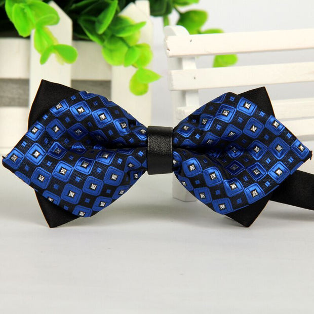 mens bow arrow red pointed black and gold fashion
