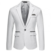 Formal Casual Formal Lapel Suit Coat for Business Men Blazer