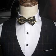 mens bow arrow red pointed black and gold fashion
