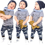 Pudcoco USPS Fast Shipping 0-6 Years Toddler Kids Baby Boys Dinosaur Clothes Set