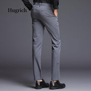 Fashions Slim Fit Formal Trousers Mens Autumn Winter High Quality Brand