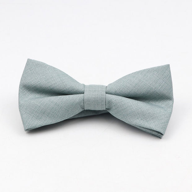 Soft Polyester Solid 15 Colors Father-son Bowtie Set