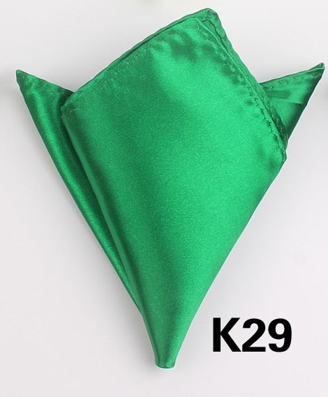 Solid Suits Pocket Square For Men Business Chest Towel Hanky