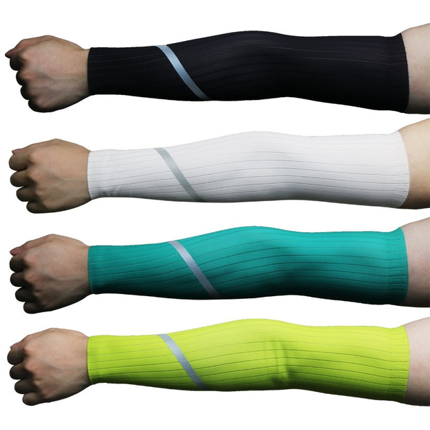 Size S-XL Summer Men Women Reflective Cycling Sleeves Arm Warmers