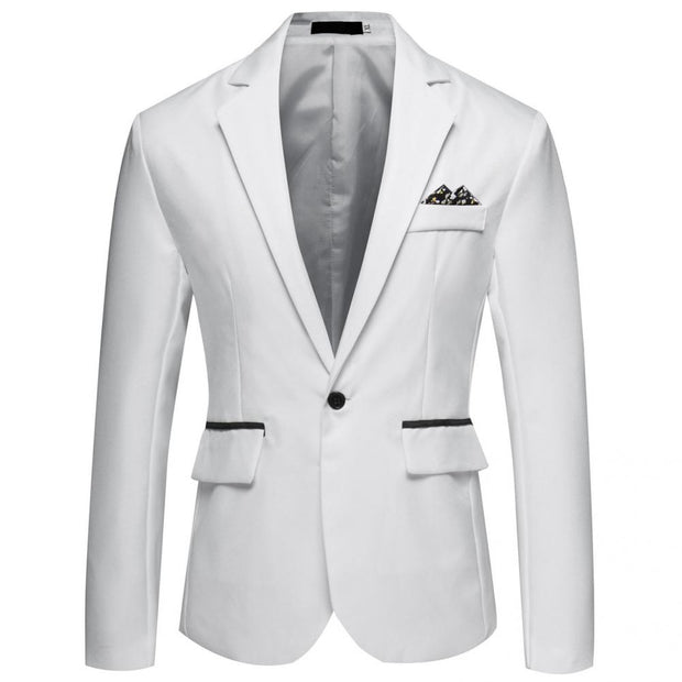 Formal Casual Formal Lapel Suit Coat for Business Men Blazer