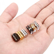 BONISKISS Stainless Steel Stud Earrings for Men Women Unisex Round Magnet Earrings