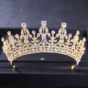 Baroque Vintage Crystal Crowns And Tiaras Rhinestone Princess Queen Crown