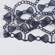 Lingerie Set Embroidered Bowknot Transparent