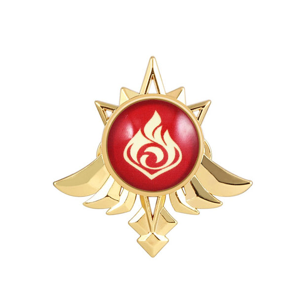 Luminous Pins Brooch Mondstadt Vision Eye of God 7 Elements Badge