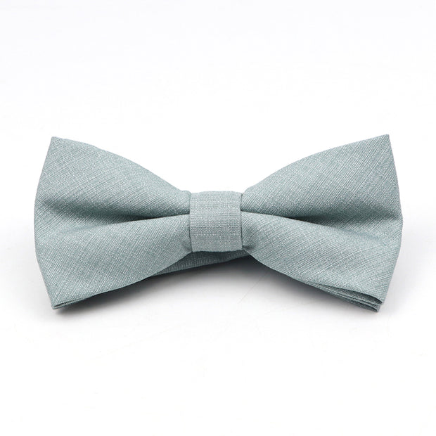 Soft Polyester Solid 15 Colors Father-son Bowtie Set