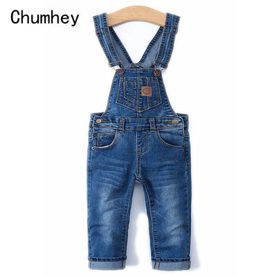 Chumhey 0-8Y Kids Overalls Baby Boys Girls Bib Suspender Jeans