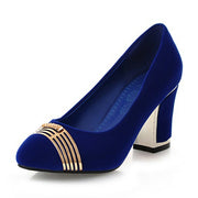 Karinluna Dropship Big Size 33-50 Fashion Slip On Women Pumps
