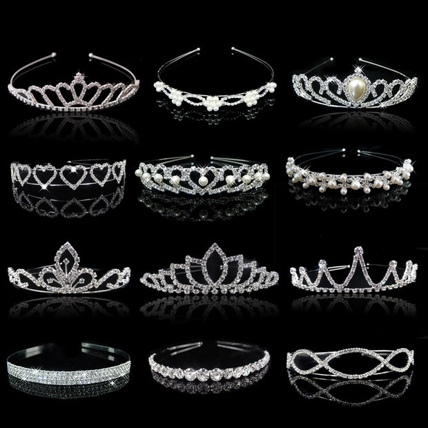 20 style Kid Cute Princess Tiaras and Crowns Crystal Headband Bridal Crown