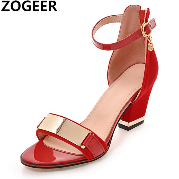 Peep Casual Block Heels Sandals