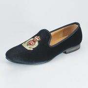 New Fashion Men Velvet Loafers Black Wedding Shoes Prom Dress Shoes