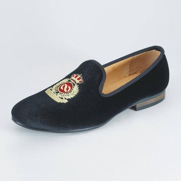 New Fashion Men Velvet Loafers Black Wedding Shoes Prom Dress Shoes