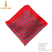 Brand Handkerchief Vintage Geometric Pocket Square Soft Hankies