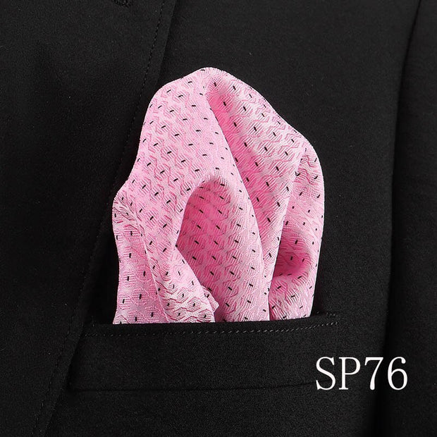Vangise Mens Pocket Squares Dot Pattern Blue Handkerchief Fashion Hanky