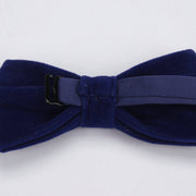 Ianthe Brand New Solid Color Velvet Bow Tie