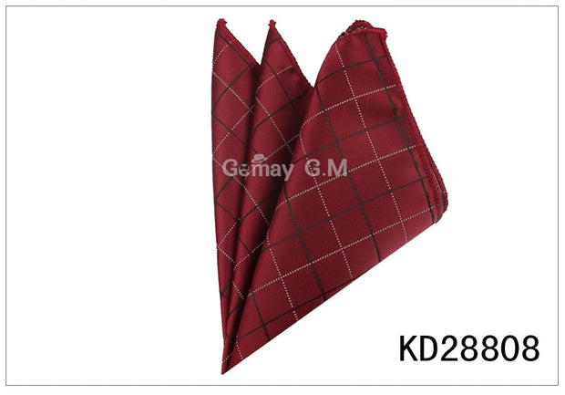Men Pocket Square Suits Hanky For Men Plaid Mens Handkerchiefs Casual