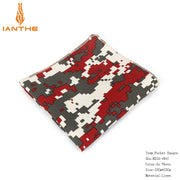 Vintage Linen Paisley Hankies For Men Casual Suits Pocket Square