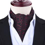 Men Vintage Polka Dot Wedding Formal Cravat Ascot Scrunch