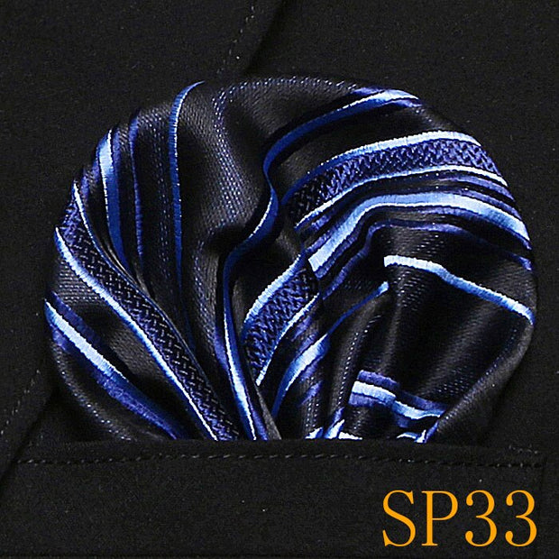 Mens Wedding Pocket Square Silk match for Suit Tie Men