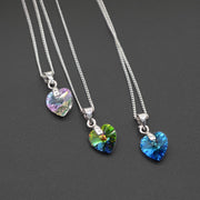 Mini Heart Necklaces For Women Girls Korean Fashion Pendant Original Crystals