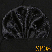 Mens Wedding Pocket Square Silk match for Suit Tie Men