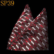 Mens Wedding Pocket Square Silk match for Suit Tie Men