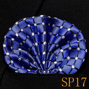 Mens Wedding Pocket Square Silk match for Suit Tie Men