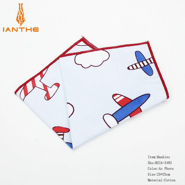 25*25cm Brand New 100% Cotton Animals Handkerchief For Man