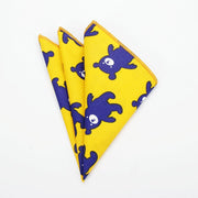 25*25cm Brand New 100% Cotton Animals Handkerchief For Man