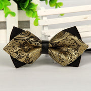 mens bow arrow red pointed black and gold fashion