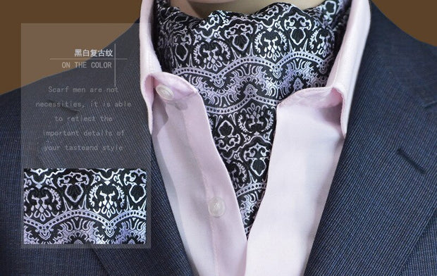 SHENNAIWEI New Fashion men ascot cravat tie Jacquard Ties