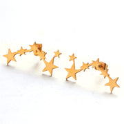 New Minimalist Multiple golden Stainless Steel Animal Heart Cute Stud Earrings