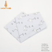 25*25cm Brand New 100% Cotton Animals Handkerchief For Man