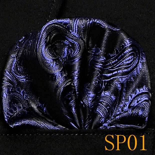 Mens Wedding Pocket Square Silk match for Suit Tie Men