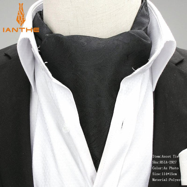 Brand New Jacquard Vintage Jacquard Mens Long Paisley