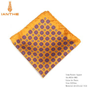 Brand Handkerchief Vintage Geometric Pocket Square Soft Hankies