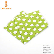 25*25cm Brand New 100% Cotton Animals Handkerchief For Man