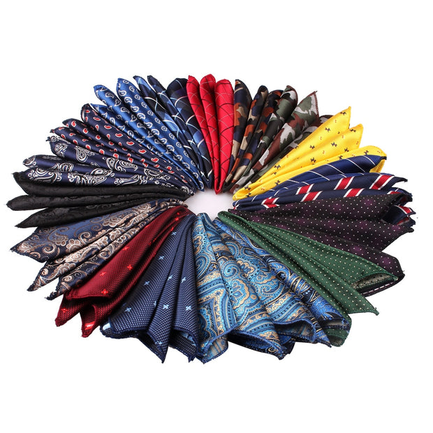 Men Pocket Square Suits Hanky For Men Plaid Mens Handkerchiefs Casual