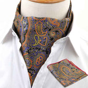 Cravat Pocket Square Set Formal Necktie Hankerchief