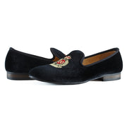 New Fashion Men Velvet Loafers Black Wedding Shoes Prom Dress Shoes