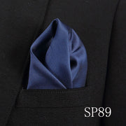 Vangise Mens Pocket Squares Dot Pattern Blue Handkerchief Fashion Hanky