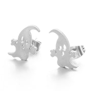 New Trendy Minimalist Cute Golden Multiple shapes Stainless steel stud earrings