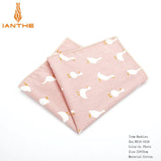 25*25cm Brand New 100% Cotton Animals Handkerchief For Man