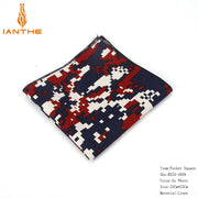 Vintage Linen Paisley Hankies For Men Casual Suits Pocket Square