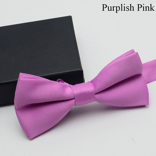 Veektie Solid Colors Fashion Bow Ties For Men Bowtie Tuxedo